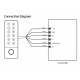 Mini clavier de contrôle d'accès biométrique à empreintes digitales étanche IP67  HF6 , 125Khz , application Tuya