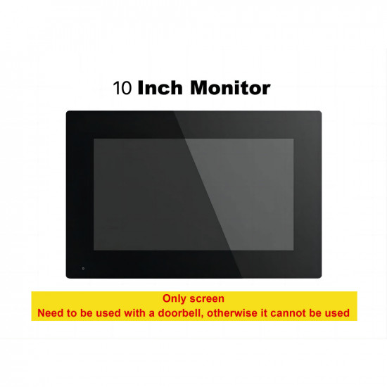 Moniteur Blanc 10 Pouce avec ecran tactile Pour visiophone hybride intélligent Tuya  AHD10