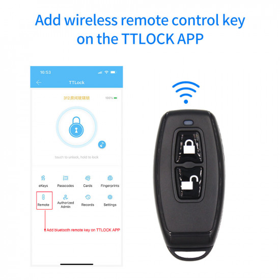 Télécommande intelligente Bluetooth sans fil R1 TTLOCK