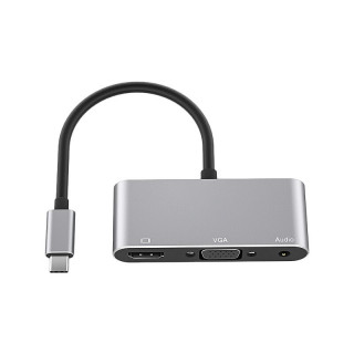 Adaptateur 3 en 1 USB C compatible HDMI de type c vers compatible HDMI  Convertisseur audio