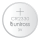 Pile Plate 3V Lithium UNIROSS CR2330