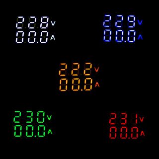 Affichage LCD à 3 chiffres double avec voltmètre 80-300VAC et ampèremètre  100-200A rétro-éclairé - Cablematic