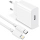 Chargeur Rapide iPhone, 20W  USB-C vers lightning revaleo Tk-94