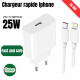 Chargeur Rapide iPhone, 25W  USB-C vers lightning revaleo Tk-109