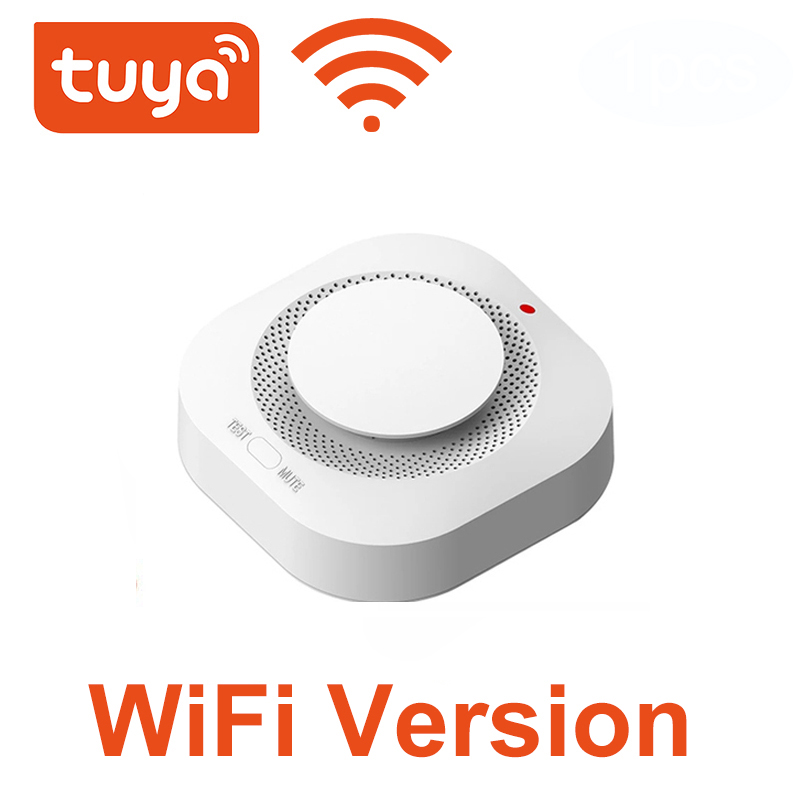 Détecteur de fumée intelligent Tuya, wi-fi, 1 pièce, pour la