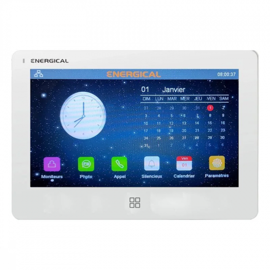 Kit visiophone Hybride 7 pouce  tactile avec une connection 2fils et wifi ENERGICAL VFE 10-WK