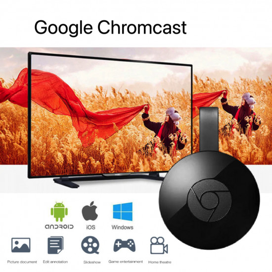 Appareil de streaming Wi-Fi Google Chromecast TV 4K