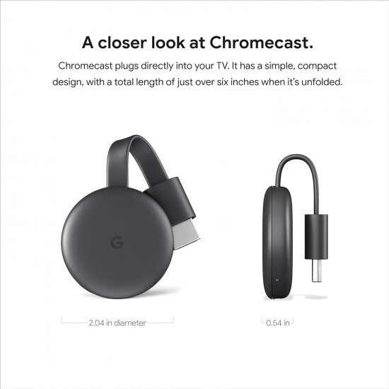 Google Chromecast - Transformez votre téléviseur en Smart TV et diffusez votre téléphone sans fil