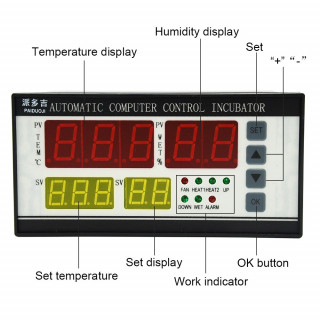 Thermostat De Contrôleur De Température Numérique Pour Incubateur