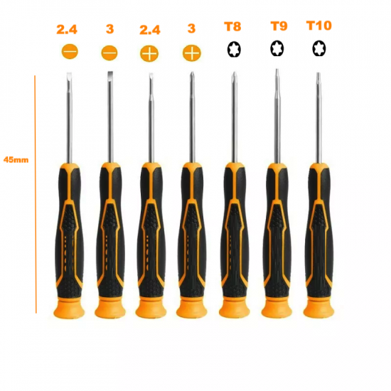 jeu de tournevis de précision 7 pcs GSFixtop 13892