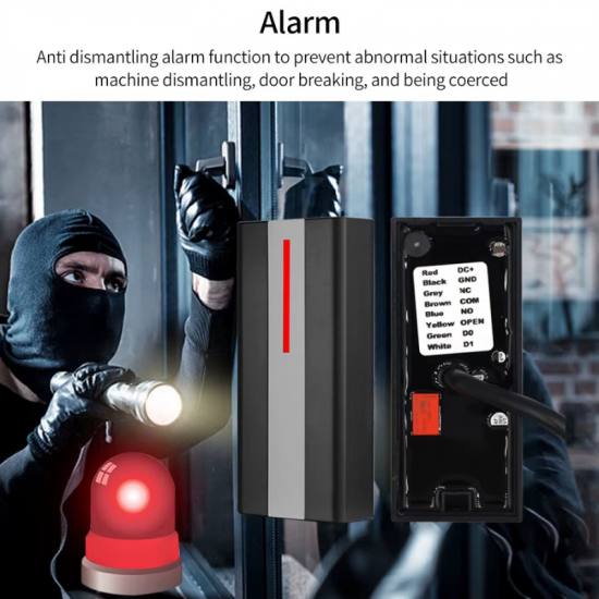 Contrôle d'accès RFID  125khz autonome de porte et ascenseur étanche IP68 H1-X-EM