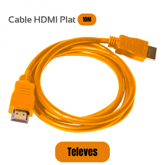 Cable HDMI Plat 10m Televes Haut Débit