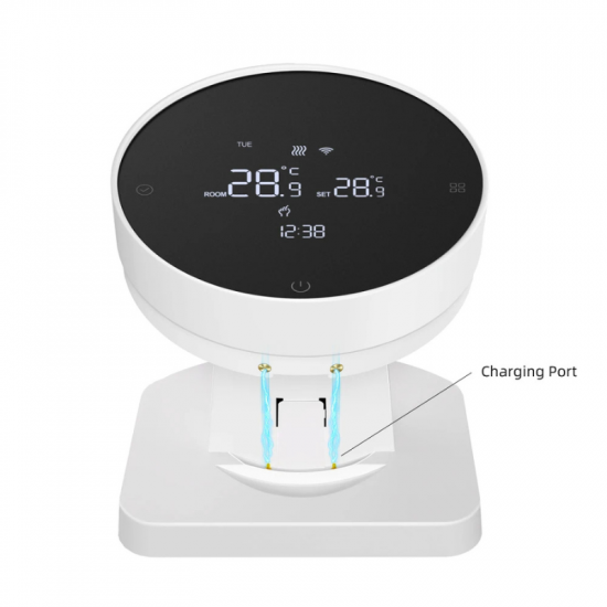 Thermostat intelligent WiFi sans fil R7 avec écran LCD tactile Pour chaudière avec récepteur RF