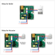 Thermostat intelligent WiFi sans fil avec écran LCD tactile Pour chaudière avec récepteur RF 100 Mètres