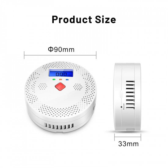 Détecteur de monoxyde de carbone intelligent, WiFi tuya