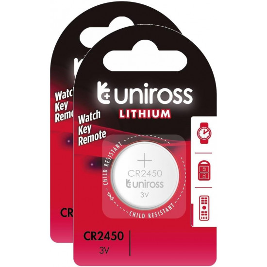 Piles Lithium Uniross CR2450 3V