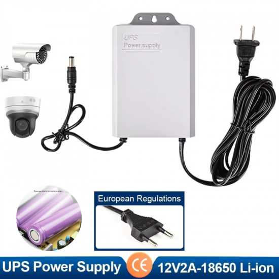 Alimentation UPS 12VDC avec batterie secours QX-2324A